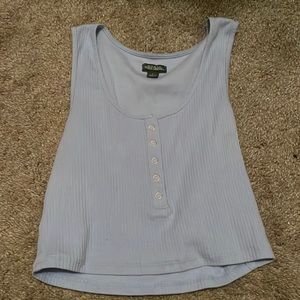 Blue cropped Tank top!